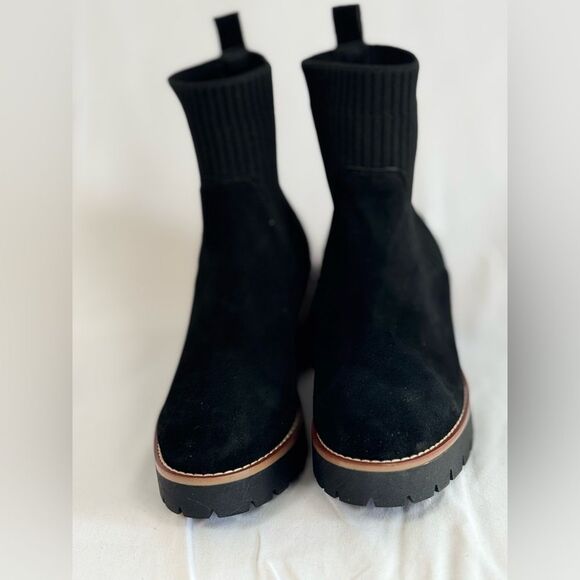 Blondo Womens Size 6 Dexter Waterproof Black Suede Booties - Picture 3 of 9